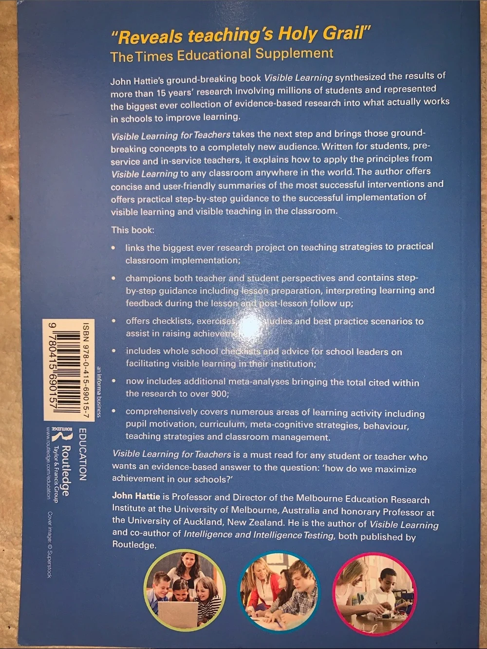 Visible Learning for Teachers by John Hattie — Blue Edition